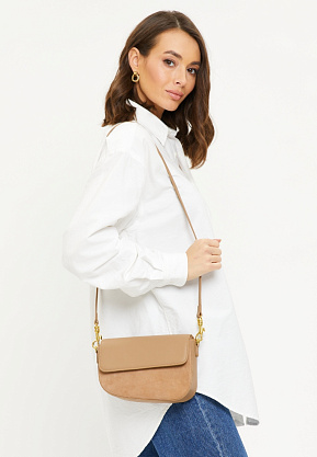 JS-98224-61 бежевая сумка женская (кожа) Jane's Story