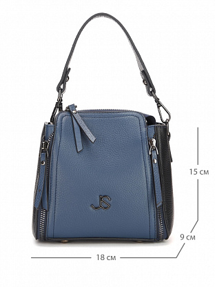 YFN-8607-60 синяя сумка женская (кожа) Jane's Story