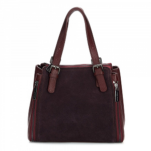 Женская сумка-тоут коричневая ZSF-8817-03 натуральная кожа