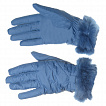 27.12-11 голубые перчатки женские Fancy's bag