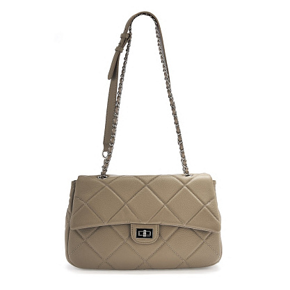 JS-8705-77 серая сумка женская (кожа) Jane's Story