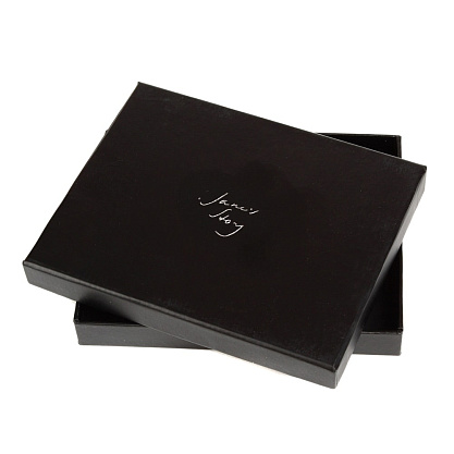 K-L-P193-04 черная обложка для паспорта (кожа) Jane's Story