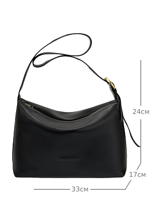 JS-098-04 черная сумка женская (кожа) Jane's Story