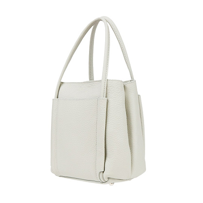 ED-2017-77 серая сумка женская Jane's Story (кожа)