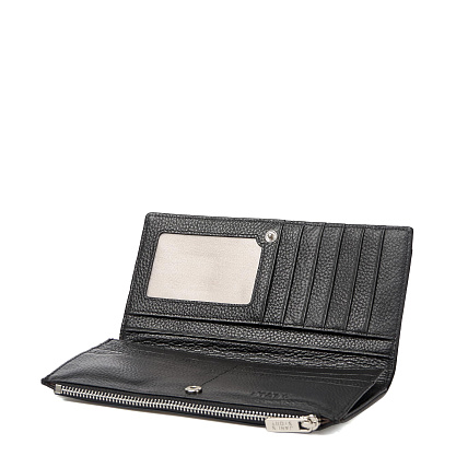 XH-8180-04 (19) черный кошелек женский (кожа) Jane's Story