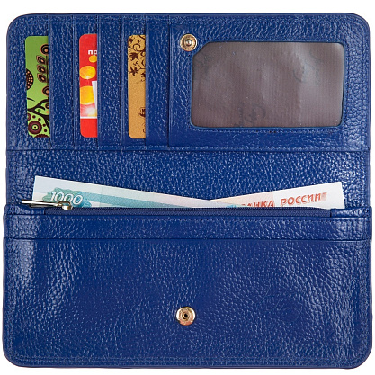 Y-W-920-60 синий кошелек женский (кожа) Jane's Story