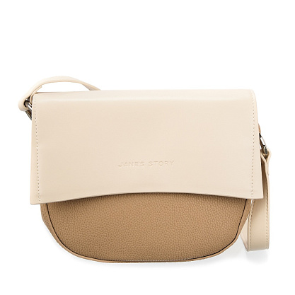 JS-9092-61 бежевая сумка женская (кожа) Jane's Story