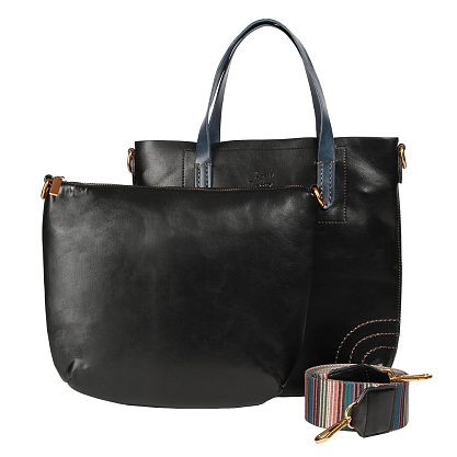 LM-1638-04_60 черно_синяя сумка женская Jane's Story