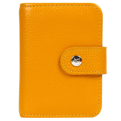 K-LG-P01-67 желтая визитница женская (кожа) Jane's Story