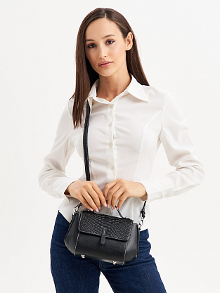 JS-1802-04 черная сумка женская (кожа) Jane's Story