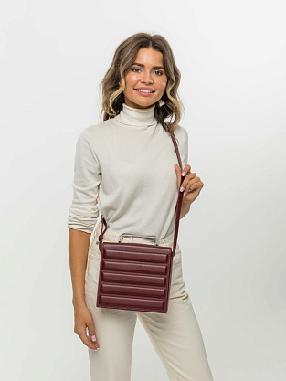 JS-J0235-03 бургунди сумка женская (кожа) Jane's Story