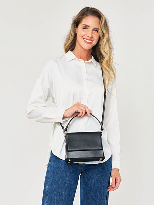 JS-JO465-04 черная сумка женская (кожа) Jane's Story