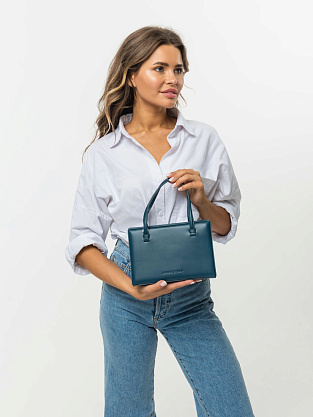 JS-165L-60 синяя сумка женская (кожа) Jane's Story