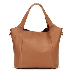 Женская сумка-хобо коричневая YFN-8603-06 натуральная кожа