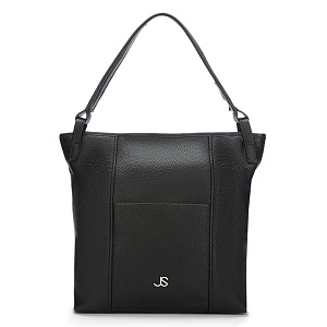 Женская сумка-шоппер  черная DY-357-04 натуральная кожа