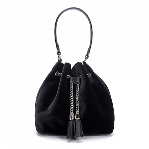 Женская сумка-мешок  черная MDD-9604-04
