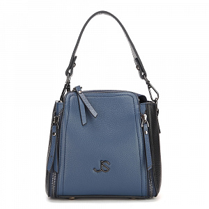 Женская сумка кросс-боди синяя YFN-8607-60 натуральная кожа