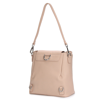 HBG-8990-61 бежевая сумка-рюкзак женская (кожа) Jane's Story