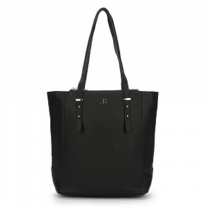 Женская сумка-шоппер  черная DY-143-04 натуральная кожа
