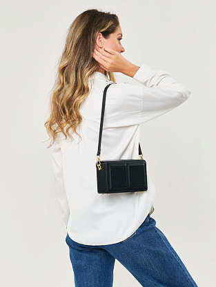 JS-JO460-04 черная сумка женская (кожа) Jane's Story