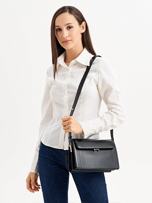 JS-9993-04 черная сумка женская (кожа) Jane's Story