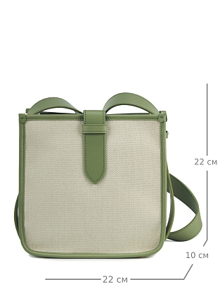 JS-L96662-65 зеленая сумка женская (кожа) Jane's Story