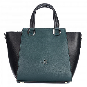Женская сумка-тоут зеленая AJ-88018L-65 натуральная кожа