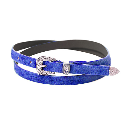 FB-1115-60 синий ремень (кожа) Fancy's bag