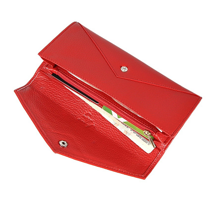 XH-6688-12 красный кошелек женский (кожа) Jane's Story