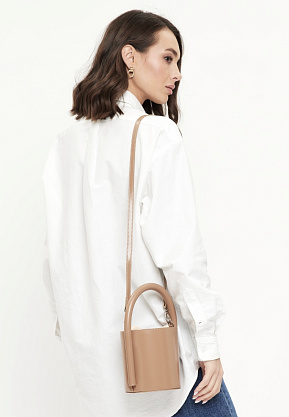 JS-408-61 бежевая сумка женская (кожа) Jane's Story