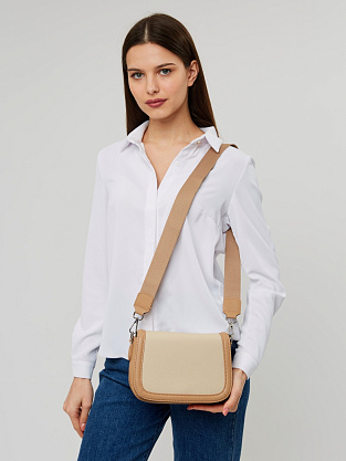 JS-82073-61 бежевая сумка женская (кожа) Jane's Story