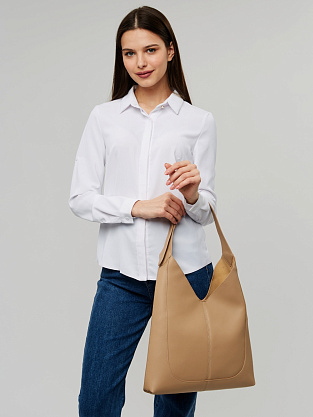 JS-099-61 бежевая сумка женская (кожа) Jane's Story