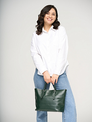 ID-6001-65 зеленая сумка женская (кожа) Jane's Story