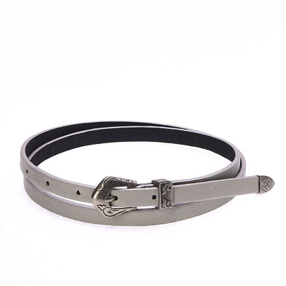 FB-1204-77 серый ремень Fancy's bag