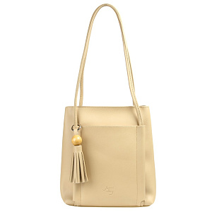 Женская сумка-шоппер  бежевая OBI-7070-61