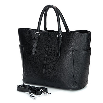 MY-9617-04 черная сумка женская (кожа) Jane's Story