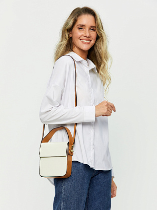 JS-0459-62 белая сумка женская (кожа) Jane's Story