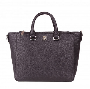 Женская сумка классическая черная KYZ-NB-9306-04 натуральная кожа
