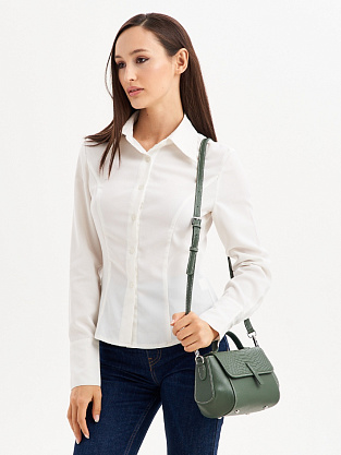 JS-1802-65 зеленая сумка женская (кожа) Jane's Story