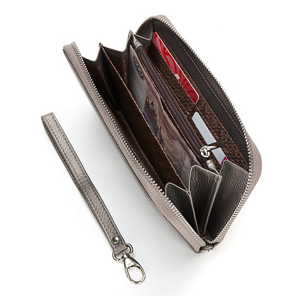 GD-889-27 серебряный кошелек женский (кожа) Jane's Story