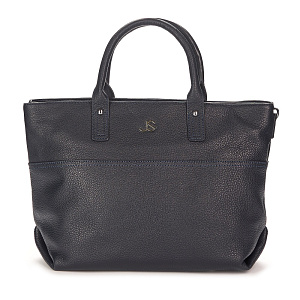 Женская сумка-тоут синяя JX-9005-60 натуральная кожа