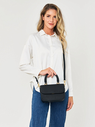 JS-83019-04 черная сумка женская (кожа) Jane's Story