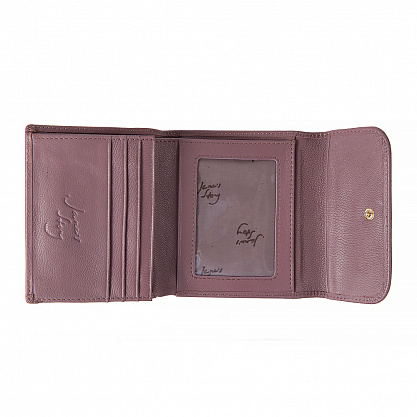 1073-74 фиолетовый кошелек (кожа) Jane's Story