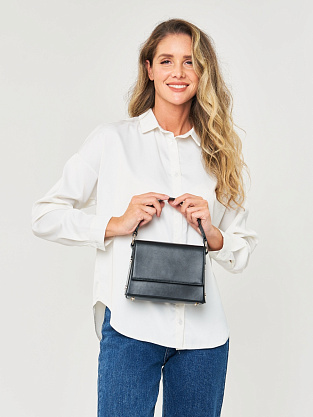 JS-JO465-04 черная сумка женская (кожа) Jane's Story