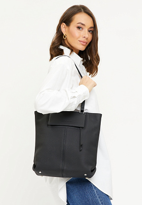 JS-7618-04 черная сумка женская (кожа) Jane's Story