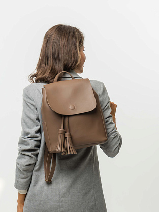 YY-835-61 бежевый рюкзак женский Jane's Story