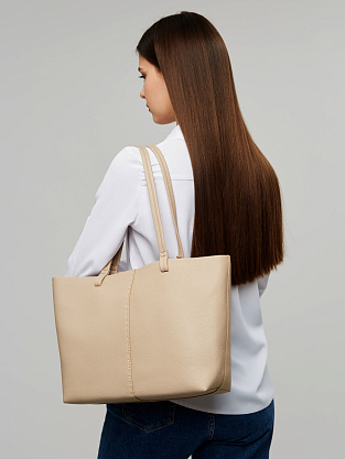 JS-KS-9759-61 бежевая сумка женская (кожа) Jane's Story
