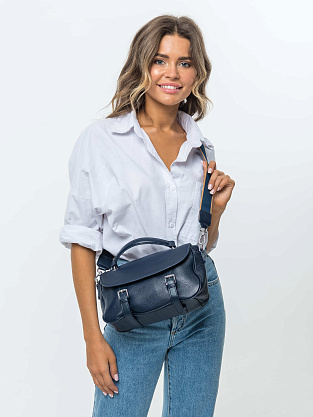 JS-1931-79-60 синяя сумка женская (кожа) Jane's Story