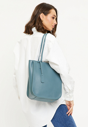 JS-9020-60 синяя сумка женская (кожа) Jane's Story