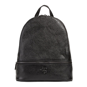 Женский рюкзак черный GLY-801_1090-04 натуральная кожа